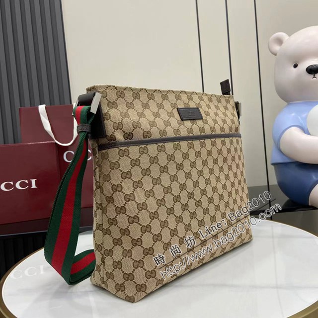 Gucci專櫃古馳最經典款男士單肩斜挎包 jh2948型號:  189751